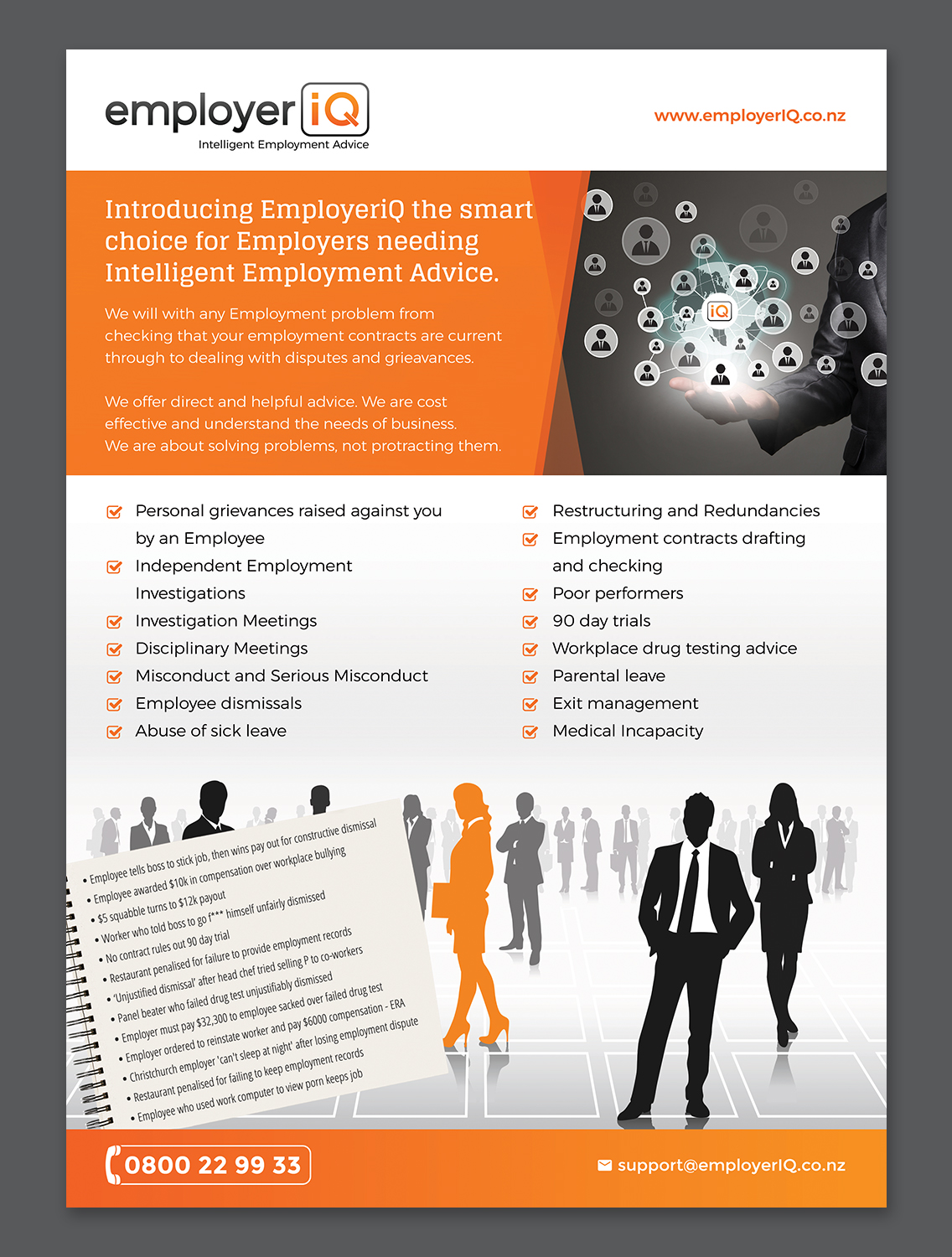 Diseño de Flyer por sun_design para SK Employment Law | Diseño #15121435