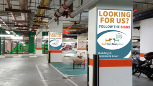 Navigate the Underground Car Park to 2F4P Vet Clinic | Poster Design by Gfx.26™
