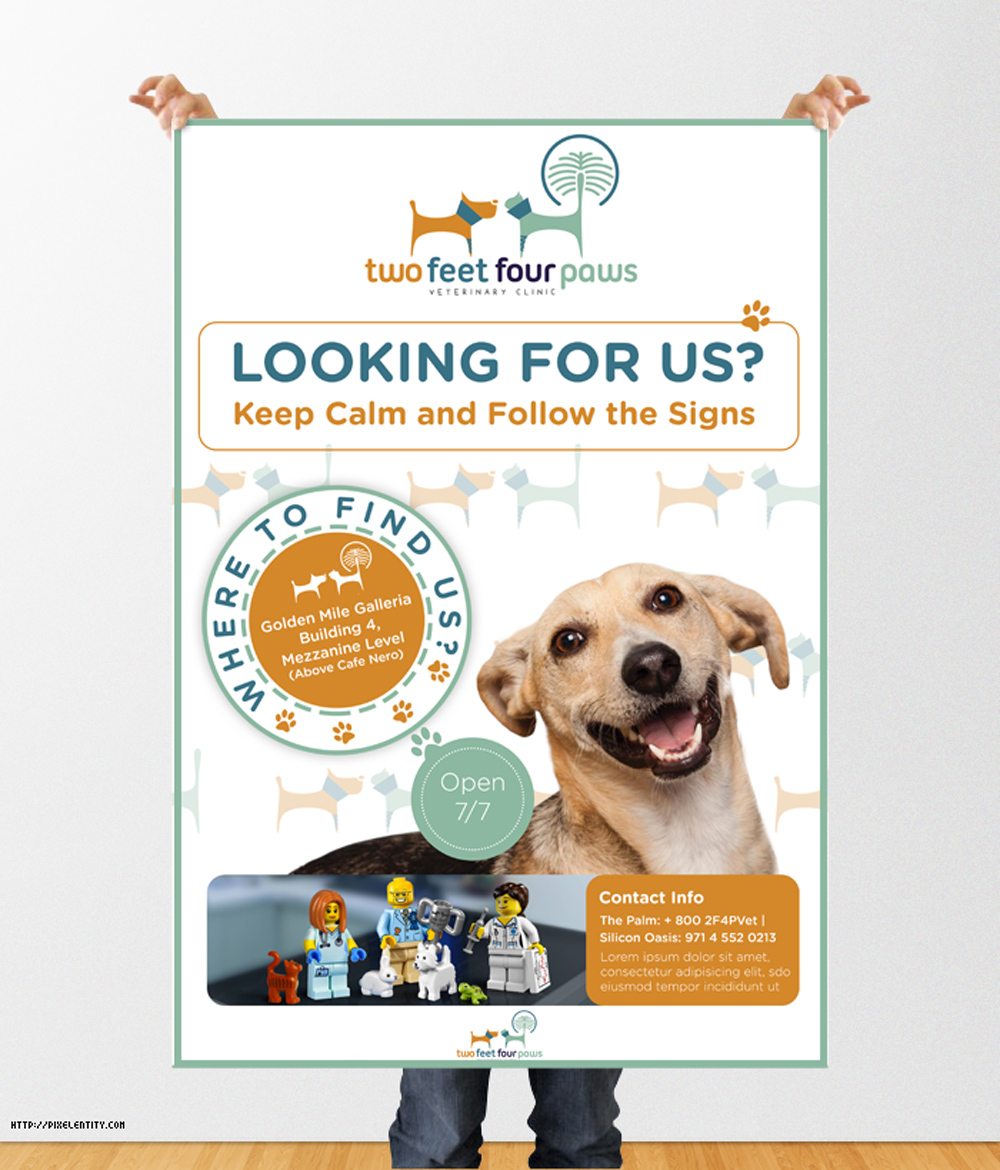Poster Design by Drexen for 2Feet4Paws | Design #15167445
