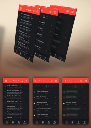 App Design for Diary & Todo Do List Android App | Diseño de aplicación (App) por mobileAppSL