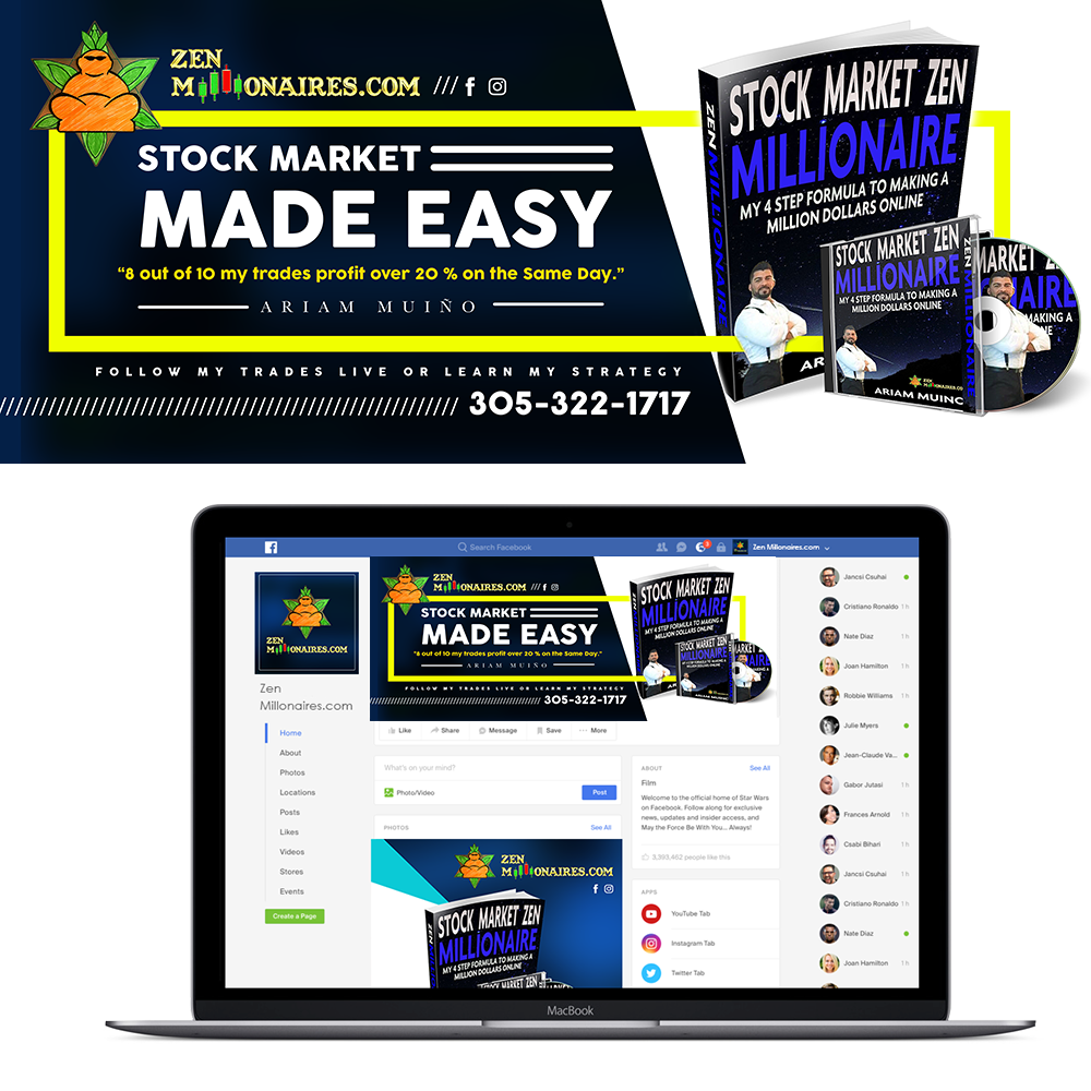 Facebook Design by woohestudio for ZenMillionaires | Design #15133205