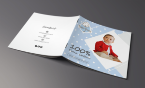 Brochure for luxury baby clothing 