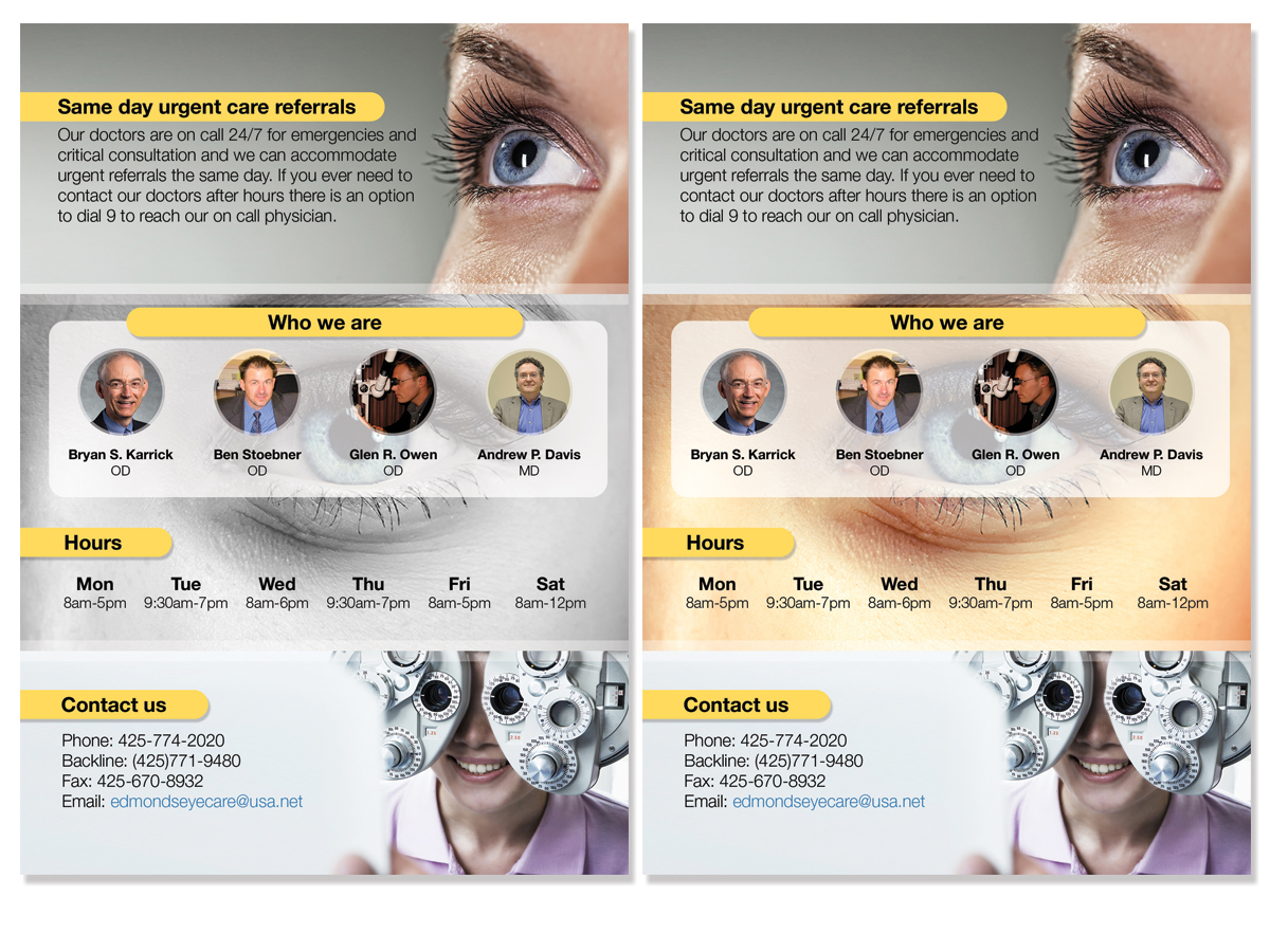 Brochure Design by LeonFX for Edmonds Eyecare Associates | Design #15120178