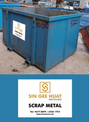Sticker for Scrap Metal Bin that is placed at customers premises | Design Autocollant par cithuwill