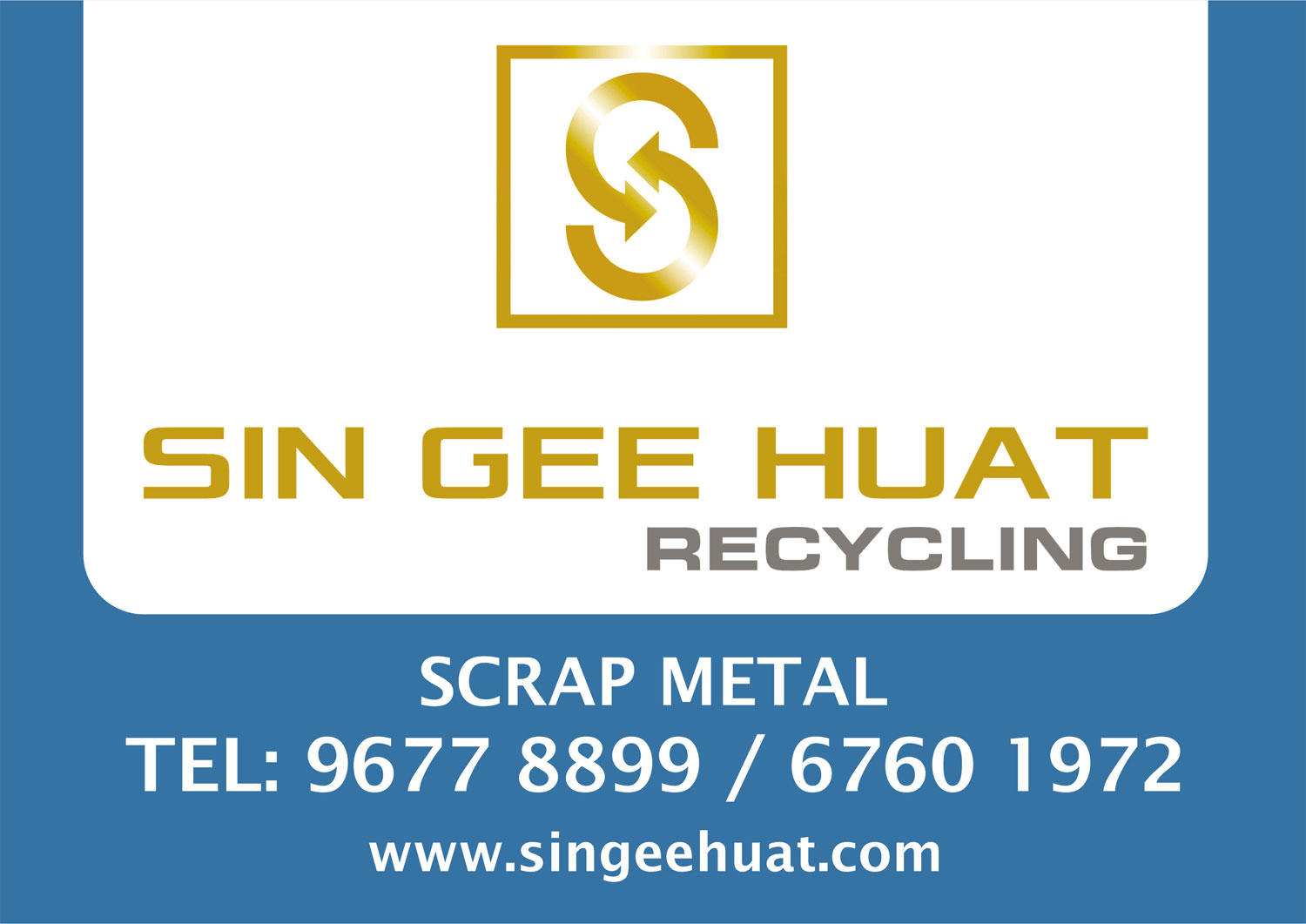 Sticker Design by H2H Advertising for Sin Gee Huat Recycling | Design #15122193
