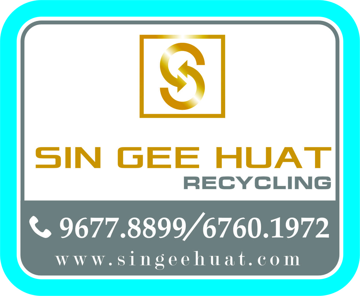 Sticker Design by scage70 for Sin Gee Huat Recycling | Design #15113668