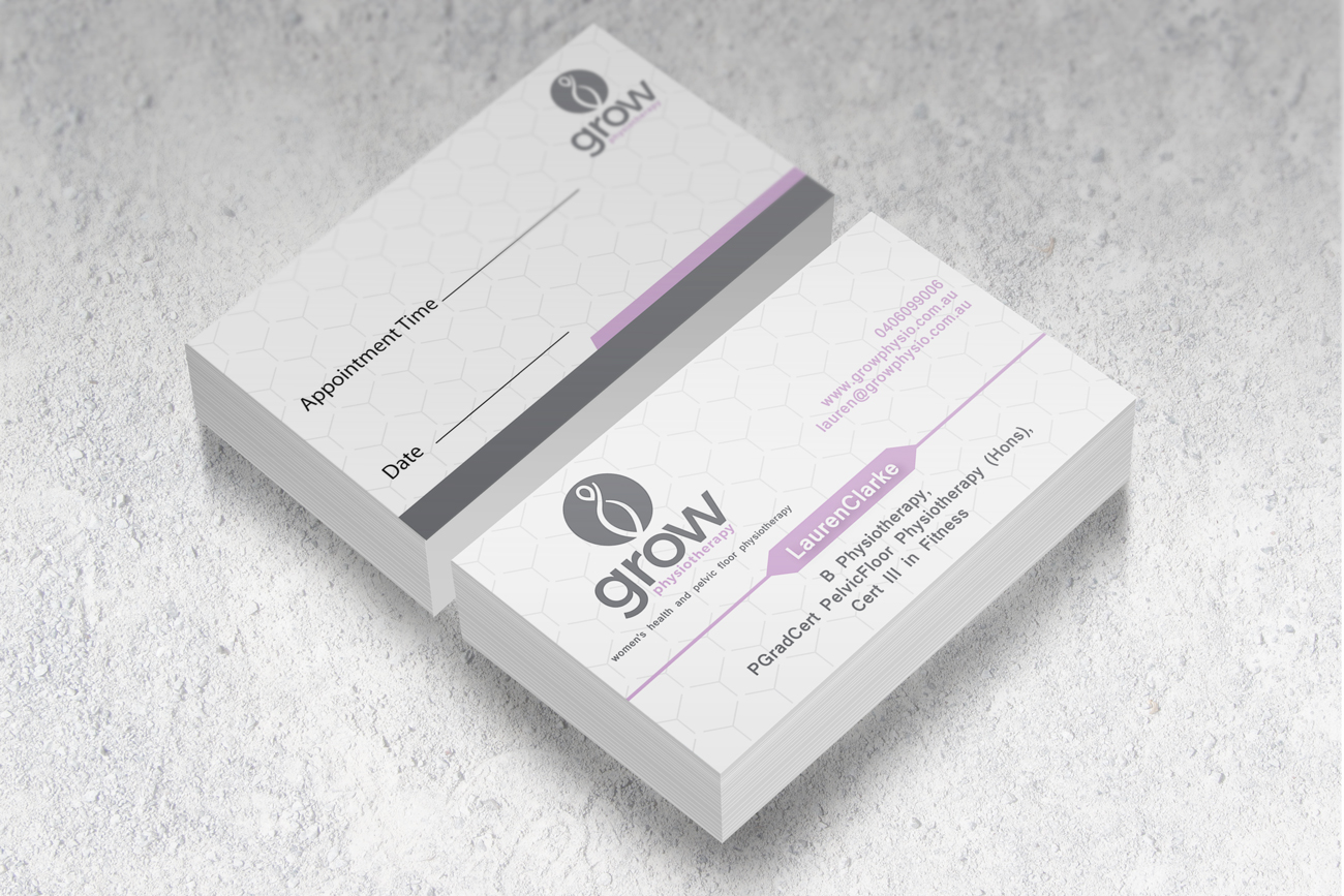 Business Card Design by Impressive Solutions for Grow Physiotherapy | Design #15125775