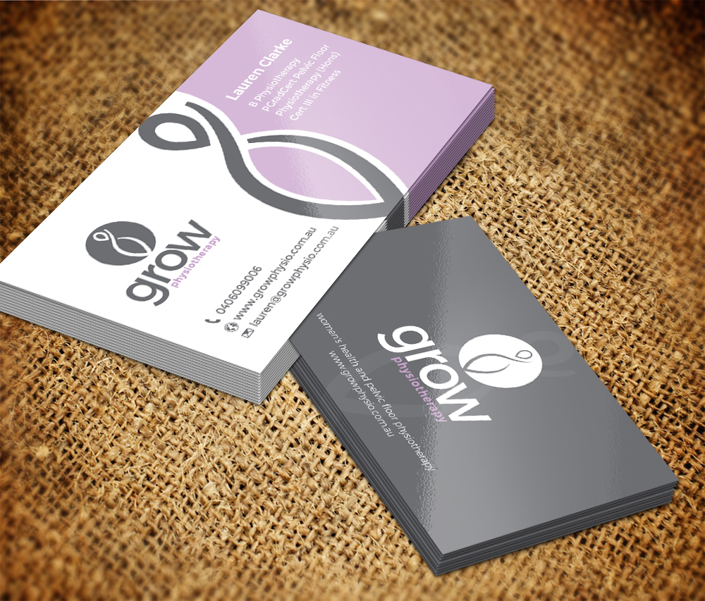 Business Card Design by Sarmishtha Chattopadhyay_loginchange for Grow Physiotherapy | Design #15145385