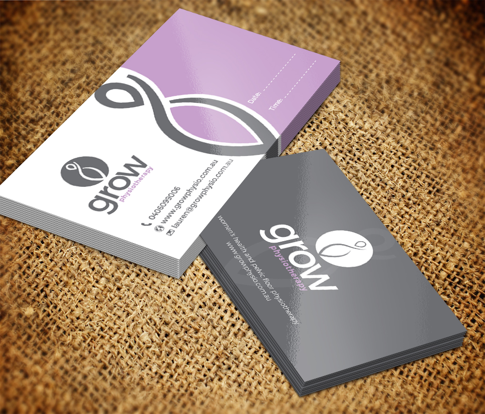 Business Card Design by Sarmishtha Chattopadhyay_loginchange for Grow Physiotherapy | Design #15145516