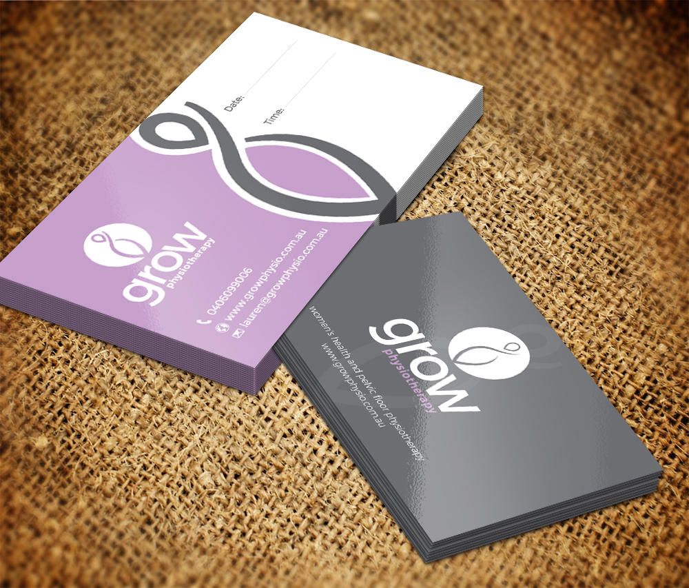 Business Card Design by Sarmishtha Chattopadhyay_loginchange for Grow Physiotherapy | Design #15148853