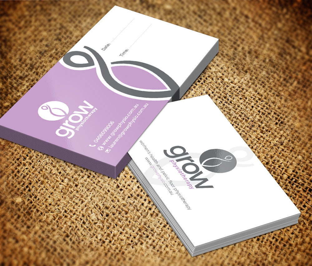 Business Card Design by Sarmishtha Chattopadhyay_loginchange for Grow Physiotherapy | Design #15148917