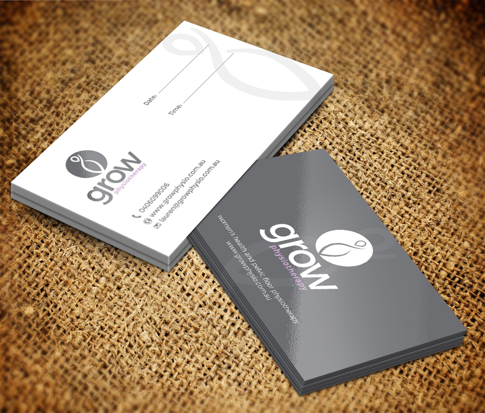 Business Card Design by Sarmishtha Chattopadhyay_loginchange for Grow Physiotherapy | Design #15149110