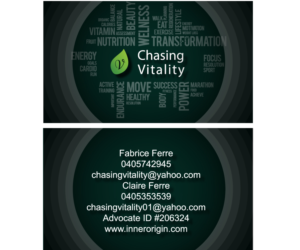 We are a new small business promoting health and wellness products from InnerOrigin website | Business Card Design by HamzaMalik