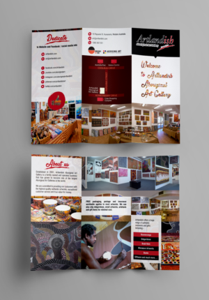Australian Aboriginal Art Gallery brochure | Flyer Design by Titan Solbiz