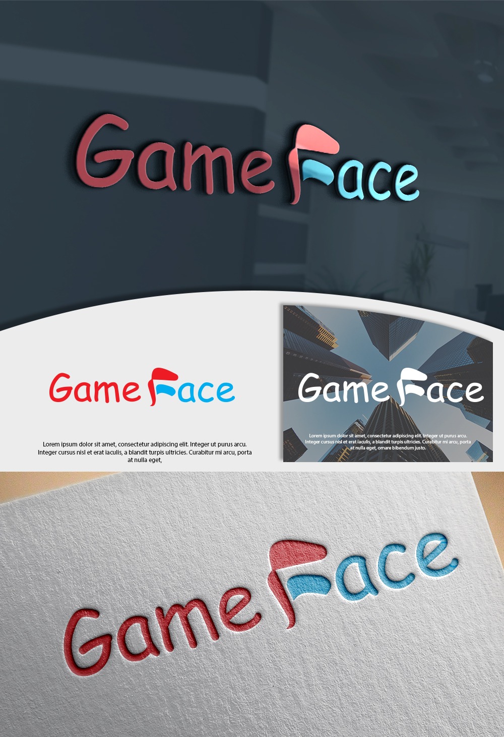 Logo Design by Renewable for GameFace | Design #15141787