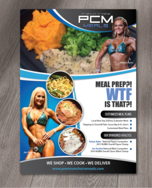 Diseño de Flyer por alex989 para Premium Choice Meals | Diseño: #15139567