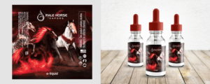 Etikett-Design von Impressive Sol für Saratoga Vapor Store, LLC | Design #15173595