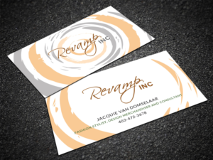 REVAMP INC. is a new Fashion Stylist, Design Merchandiser, and consultant in the fashion industry | Business Card Design by Sandaruwan
