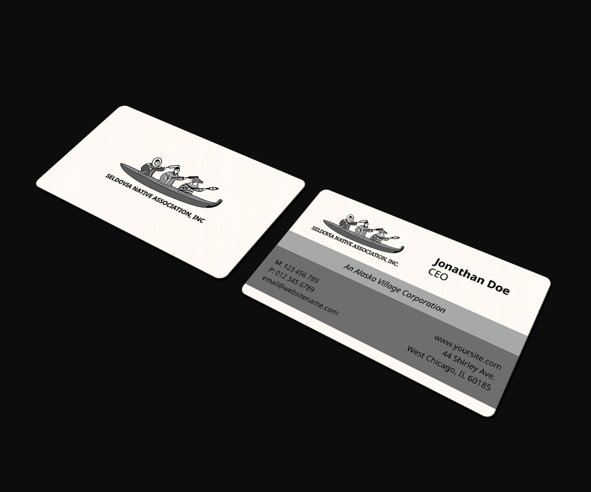 Business Card Design by JK18 for Seldovia Native Association Inc. | Design #15150494