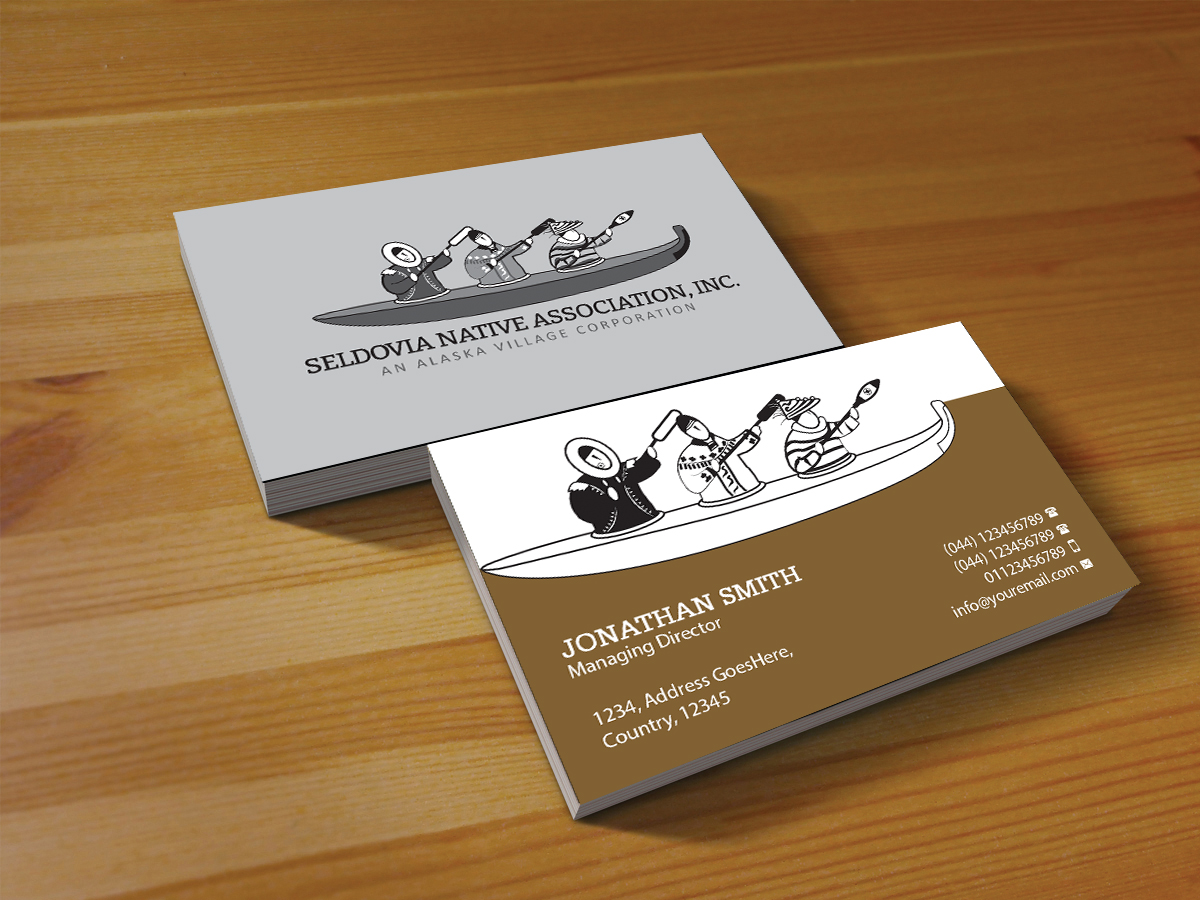Design de Carte de Visite par Creations Box 2015 pour Seldovia Native Association Inc. | Design #15170204
