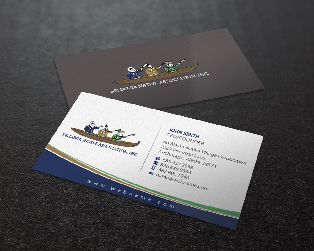Business Card Design by Brand aid for Seldovia Native Association Inc. | Design #15149364