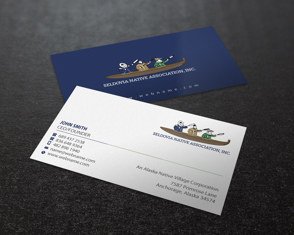 Business Card Design by Brand aid for Seldovia Native Association Inc. | Design #15149365