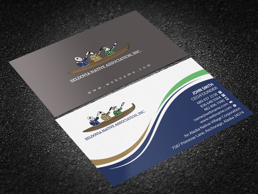 Business Card Design by Brand aid for Seldovia Native Association Inc. | Design #15149367
