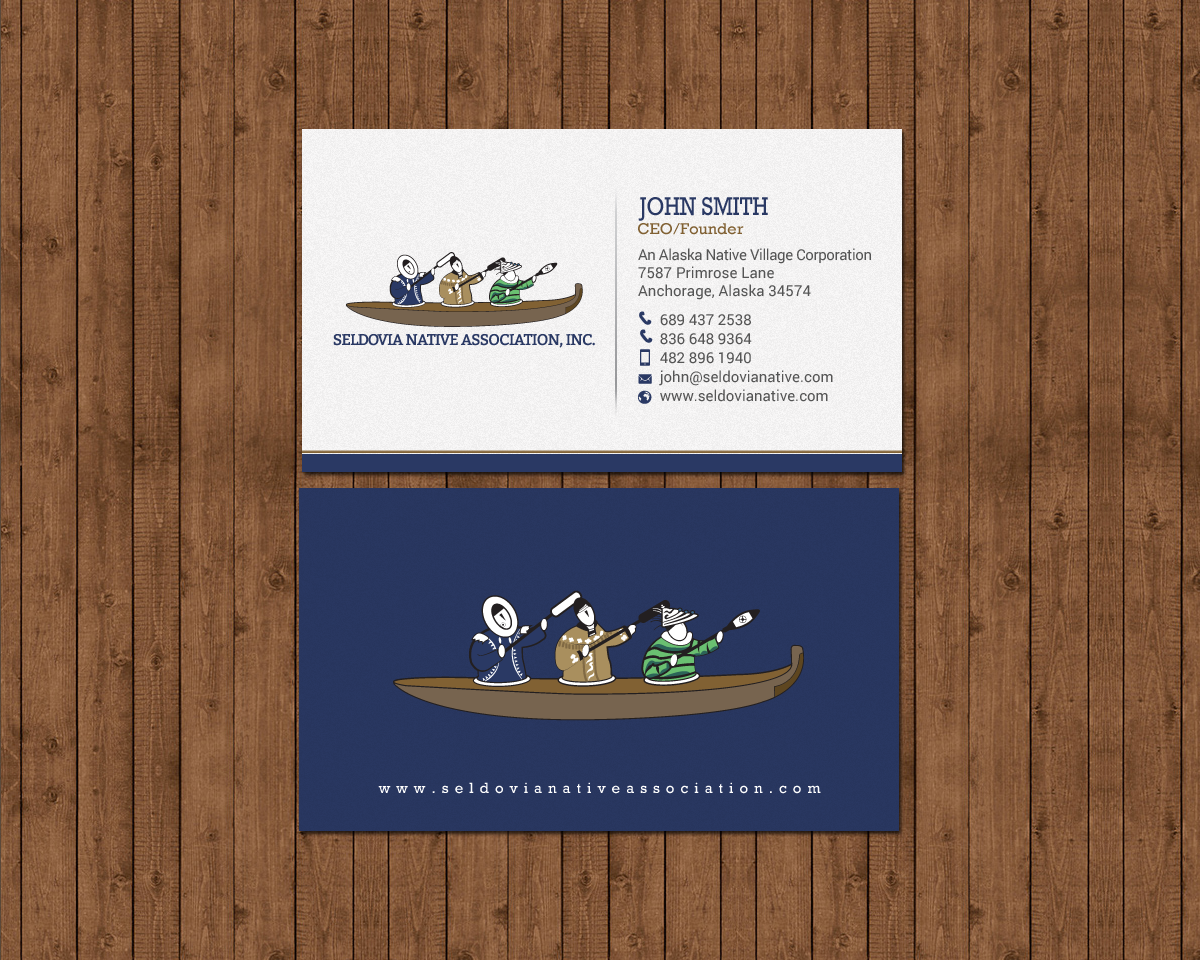 Design de Carte de Visite par chandrayaan.creative pour Seldovia Native Association Inc. | Design #15139812
