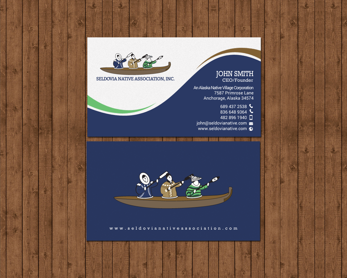 Design de Carte de Visite par chandrayaan.creative pour Seldovia Native Association Inc. | Design #15139866