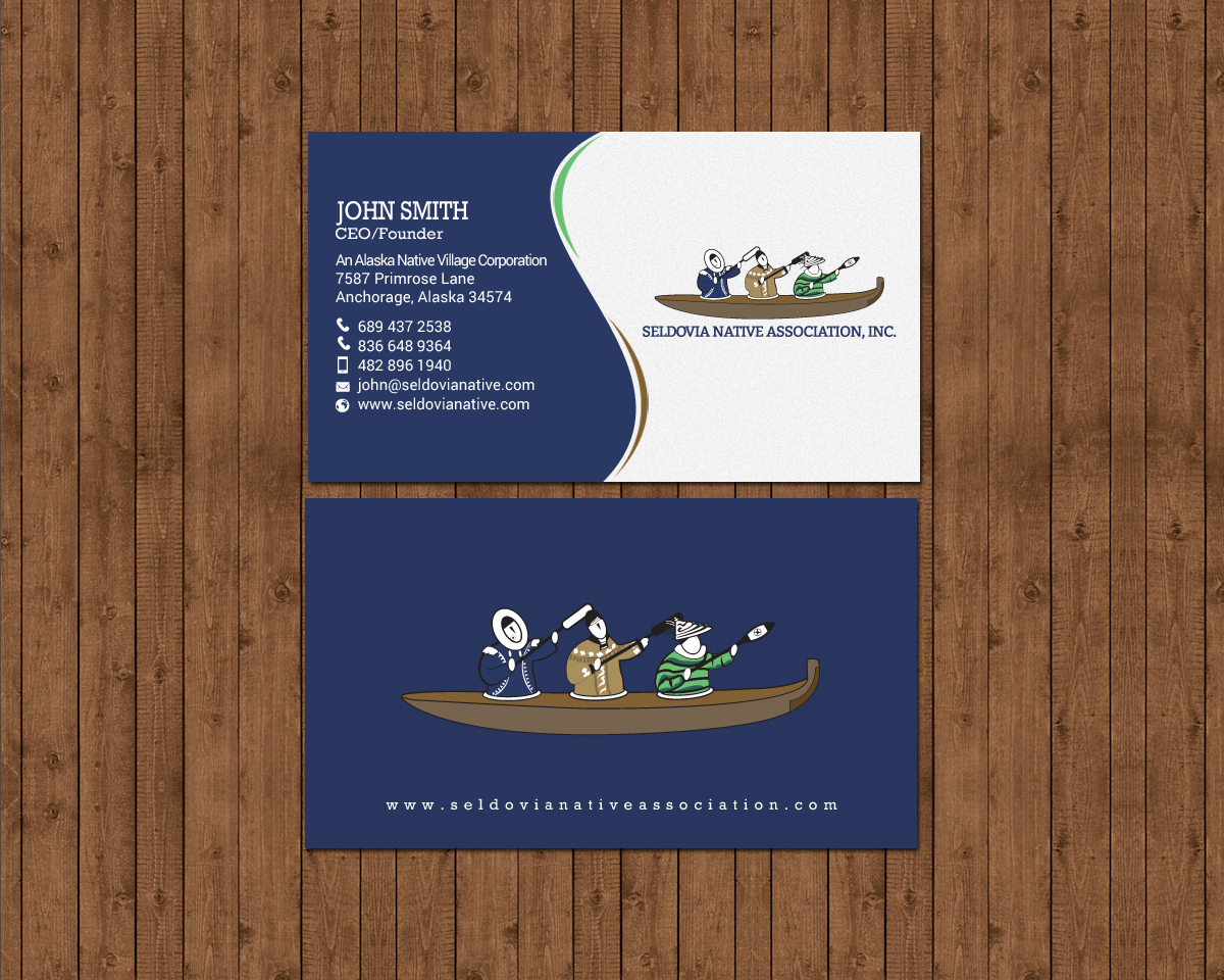 Design de Carte de Visite par chandrayaan.creative pour Seldovia Native Association Inc. | Design #15139867