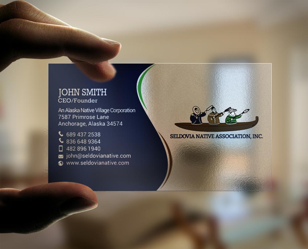 Diseño de Tarjeta de Presentación por chandrayaan.creative para Seldovia Native Association Inc. | Diseño #15139953