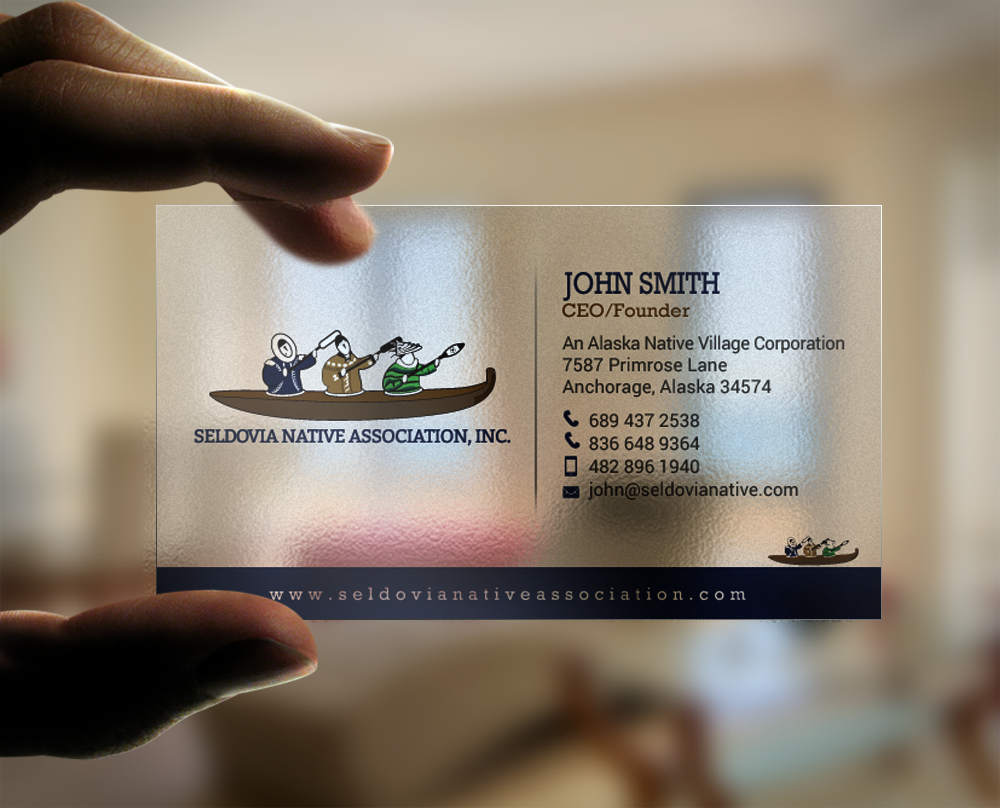 Design de Carte de Visite par chandrayaan.creative pour Seldovia Native Association Inc. | Design #15139955