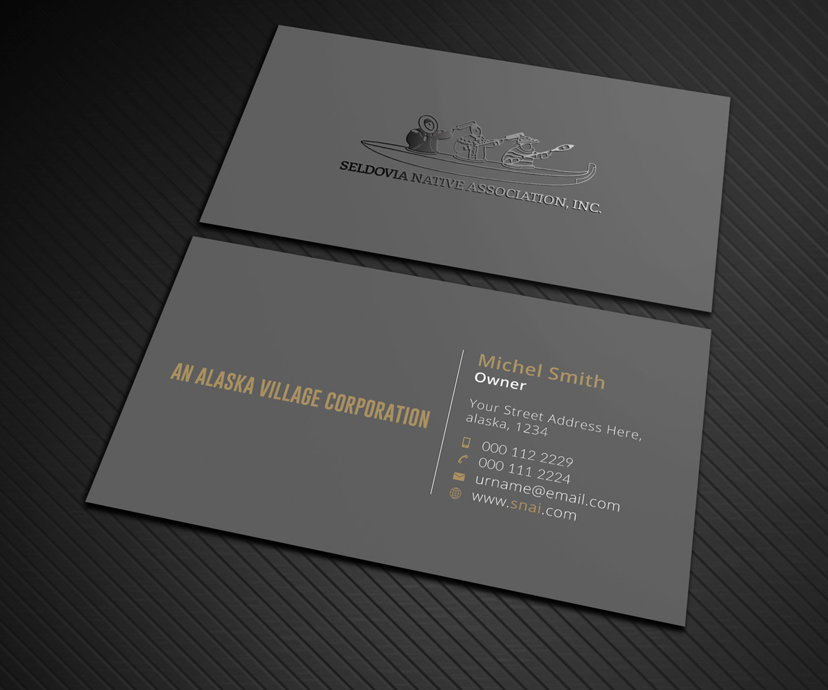 Business Card Design by Graphic Flame for Seldovia Native Association Inc. | Design #15174719