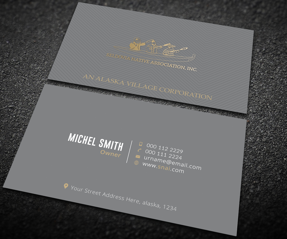 Business Card Design by Graphic Flame for Seldovia Native Association Inc. | Design #15182912