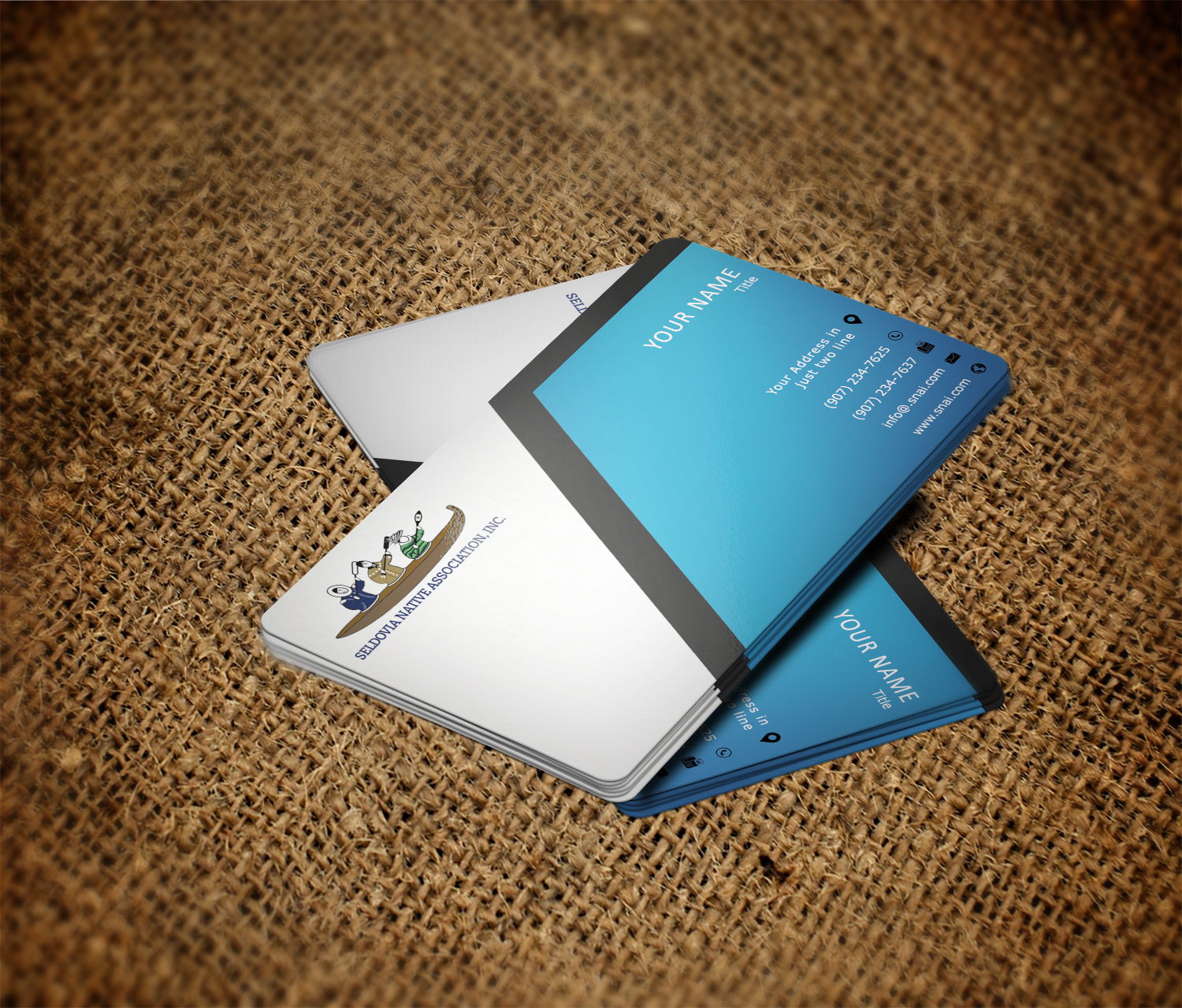 Business Card Design by Imagine Box for Seldovia Native Association Inc. | Design #15241255
