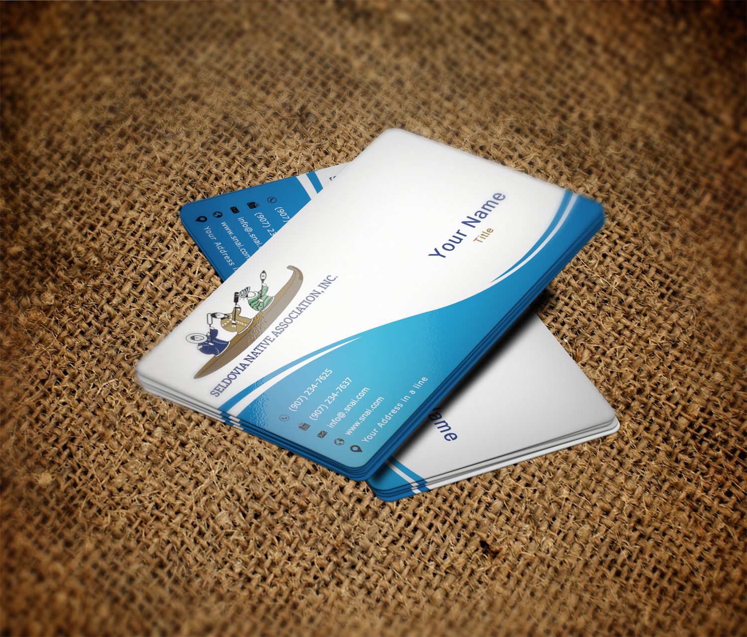 Business Card Design by Imagine Box for Seldovia Native Association Inc. | Design #15241257