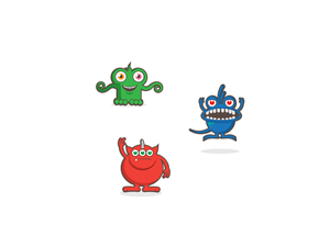 Character Design #3 - Alien/DespicableMe/DumbwaystoDie Like- for iPhone Apps | Diseño de Personaje por SPOT ON