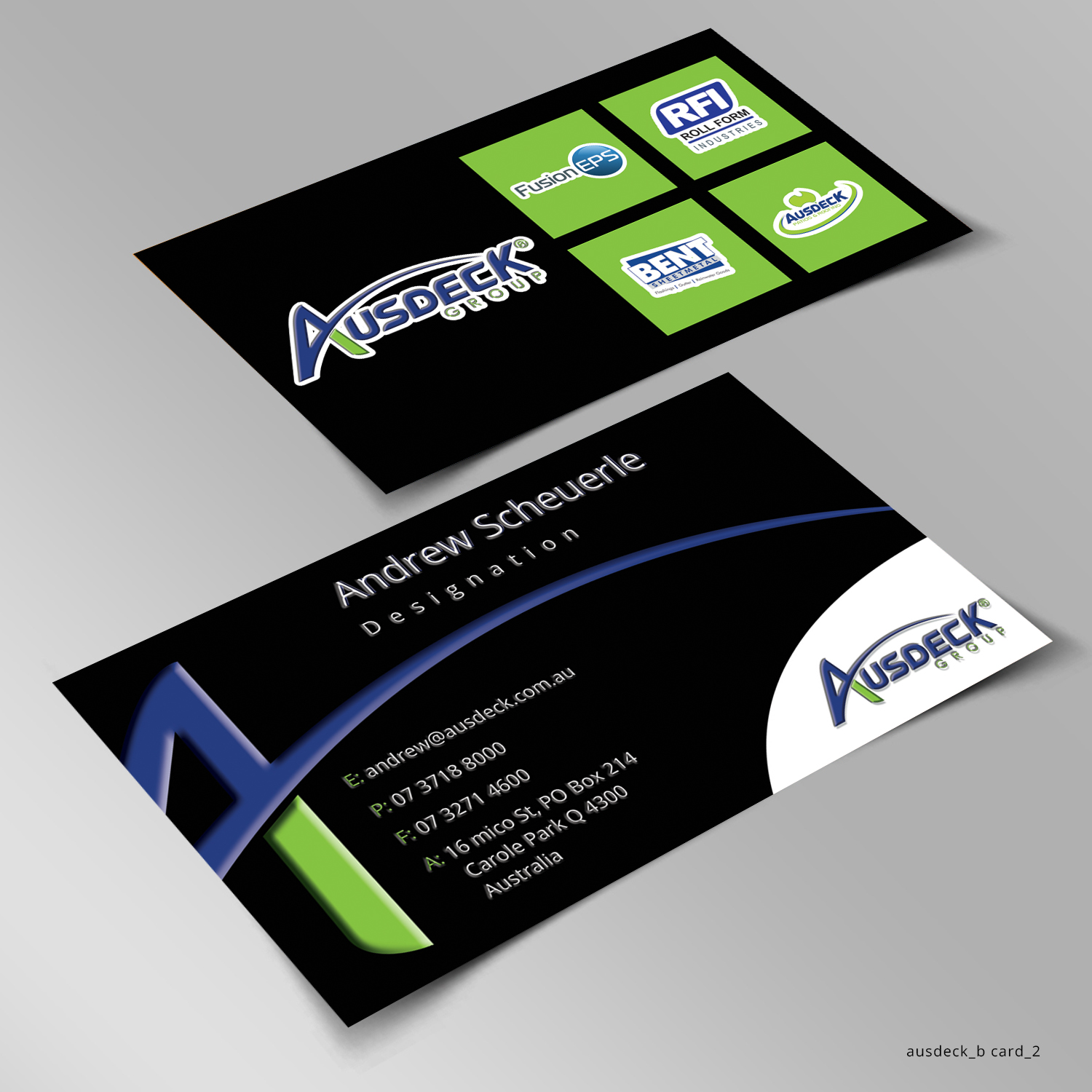 Business Card Design by Sketchweb for Ausdeck Group | Design #15136853