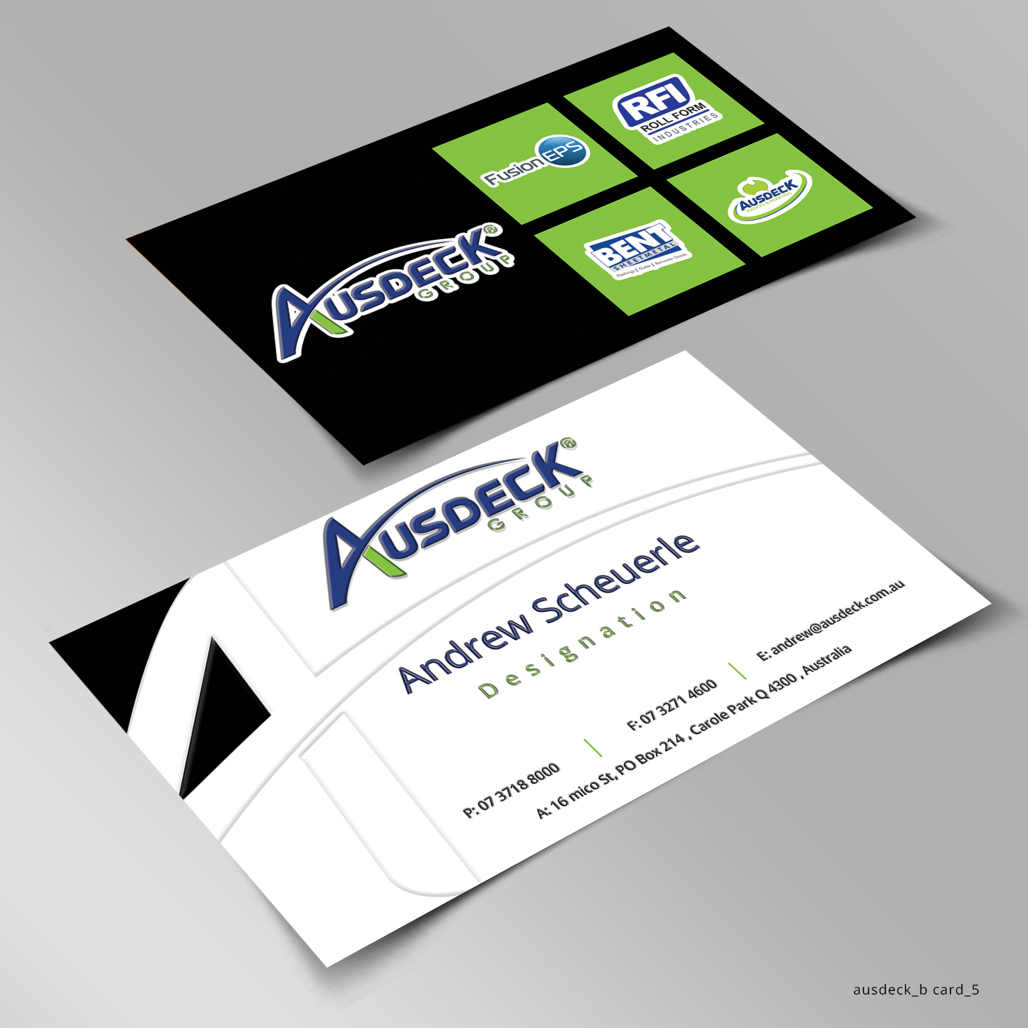 Business Card Design by Sketchweb for Ausdeck Group | Design #15138735