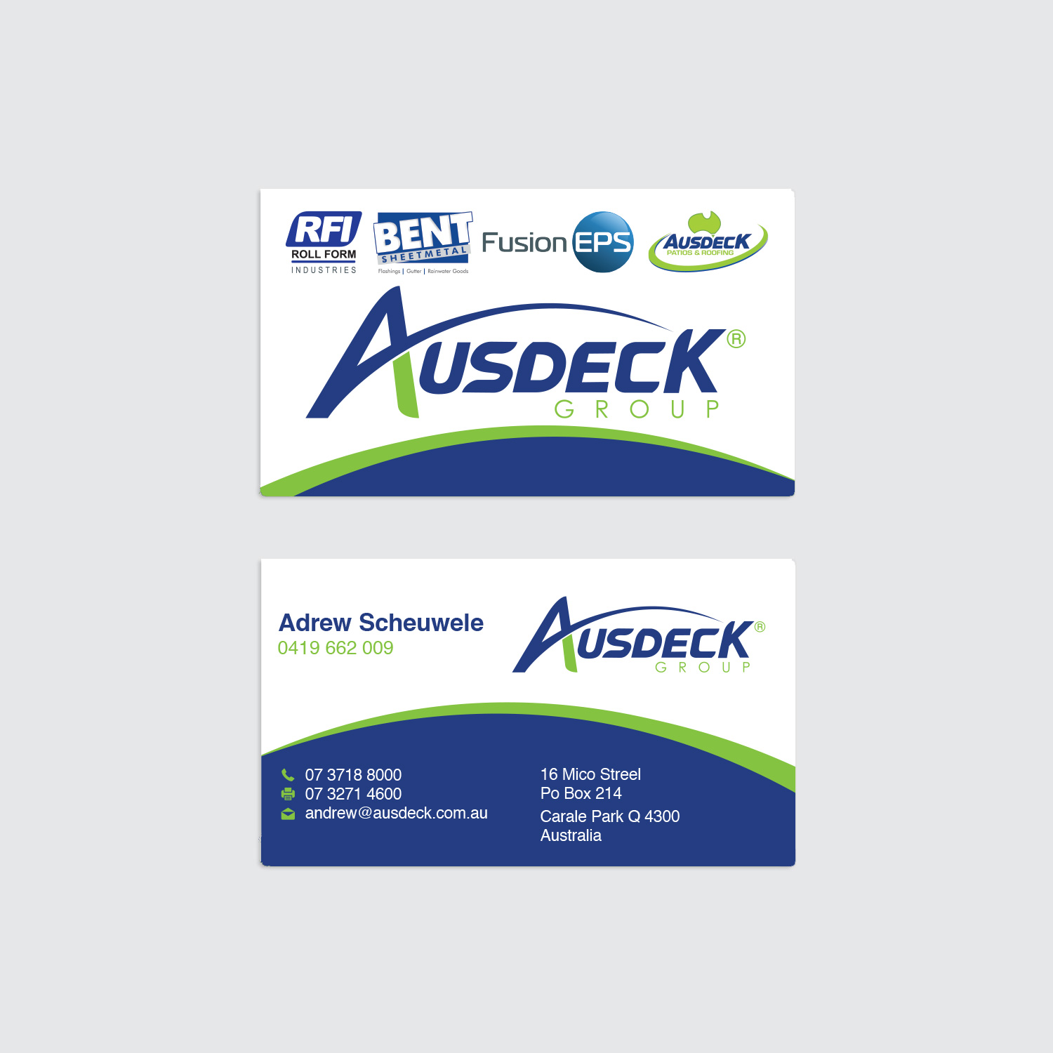 Design de Carte de Visite par Impressive Sol pour Ausdeck Group | Design #15127712