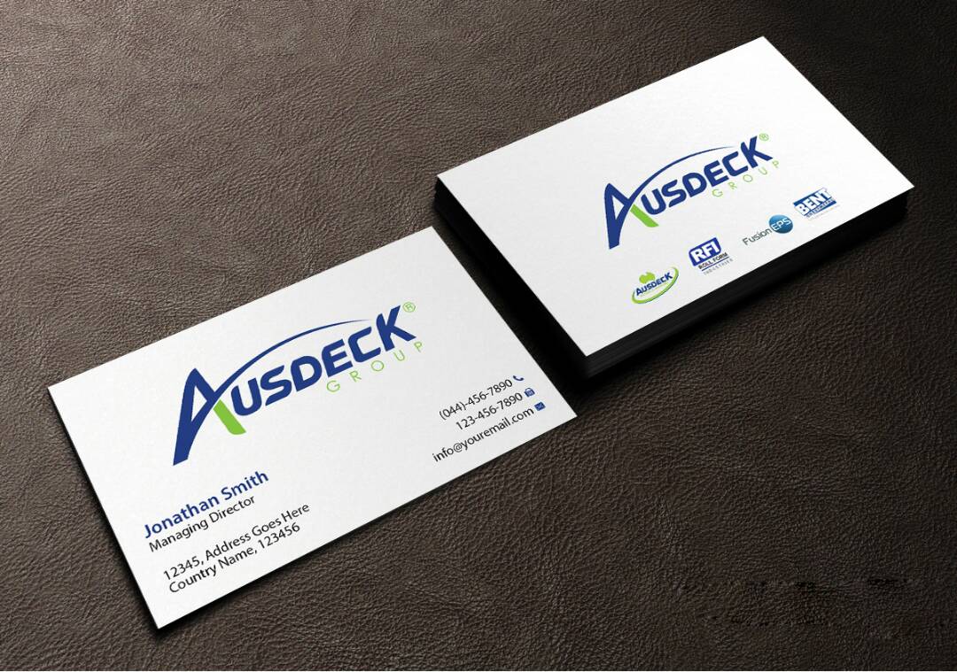 Business Card Design by Creations Box 2015 for Ausdeck Group | Design #15153387