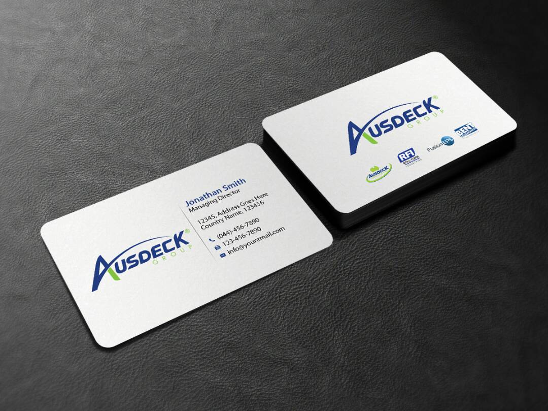 Business Card Design by Creations Box 2015 for Ausdeck Group | Design #15153388