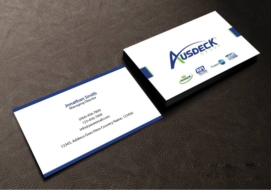 Business Card Design by Creations Box 2015 for Ausdeck Group | Design #15153389