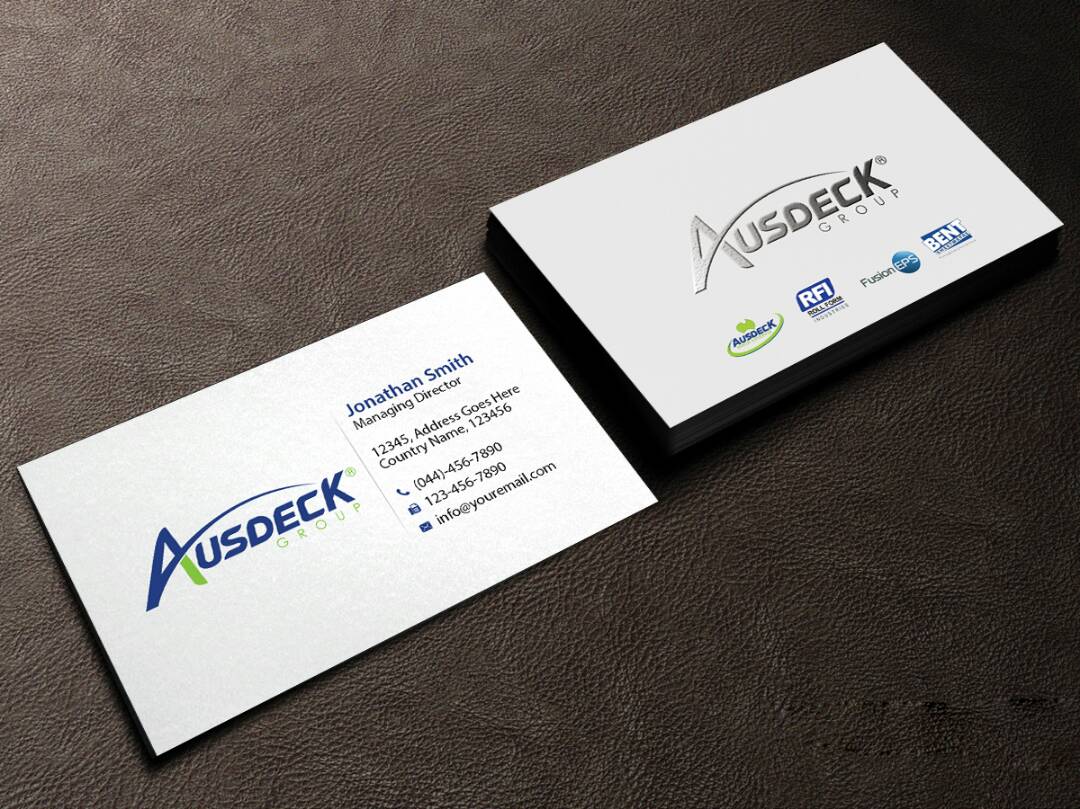 Business Card Design by Creations Box 2015 for Ausdeck Group | Design #15153391