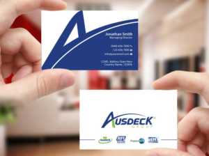 Business Card Design by Creations Box 2015 for Ausdeck Group | Design: #15164955