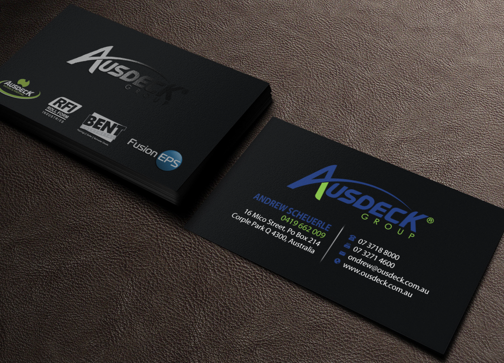 Business Card Design by Brand aid for Ausdeck Group | Design #15129995