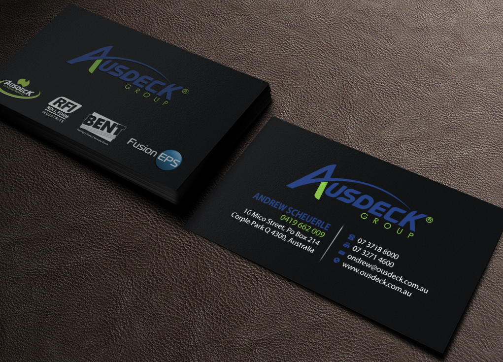 Business Card Design by Brand aid for Ausdeck Group | Design #15129996