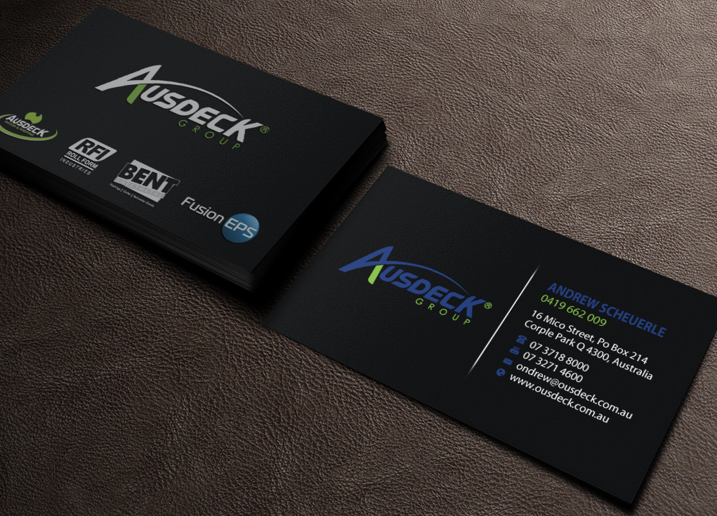 Visitenkarten-Design von Brand aid für Ausdeck Group | Design #15129999