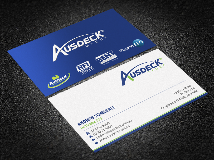 Business Card Design by Brand aid for Ausdeck Group | Design #15130000