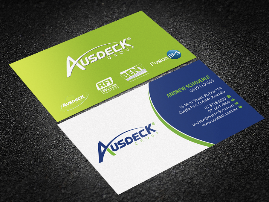 Business Card Design by Brand aid for Ausdeck Group | Design #15130120